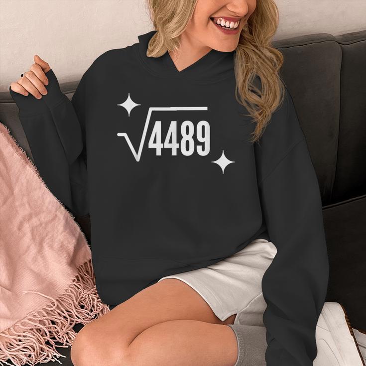 67 Meme Square Root 4489 Slang Math Teacher Men Women Women's Hoodie, funny design