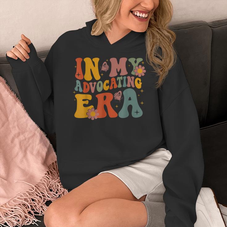 In My Advocating Era Advocate Autism Awareness Sped Teacher Men Women Kids Women's Hoodie, funny design