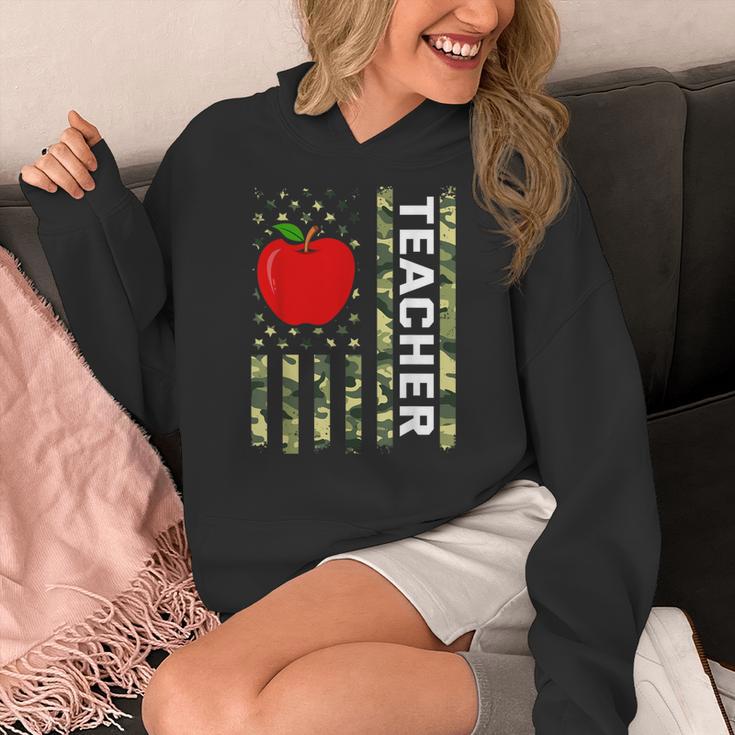American Flag Camouflage Teacher Patriotic 4th Of July Women's Hoodie, funny design American Flag Camouflage Teacher Patriotic 4th Of July Women's Hoodie, funny design