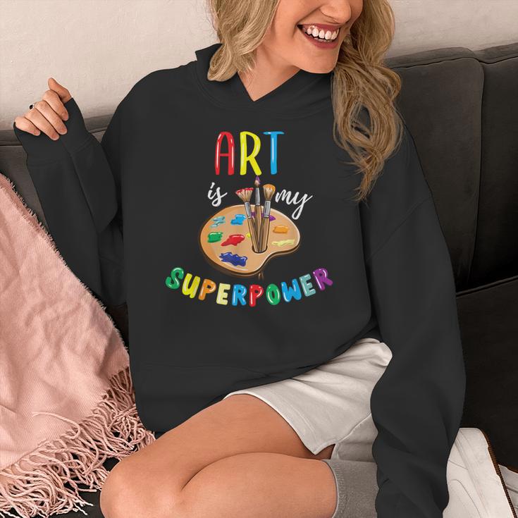 Art Is My Superpower Art Teacher Women's Hoodie, funny design Art Is My Superpower Art Teacher Women's Hoodie, funny design