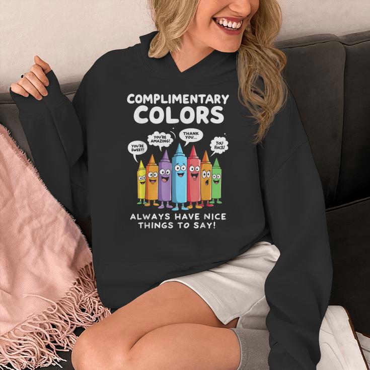 Art Teacher COMPLIMENTARY Colors Always Have Things To Say Women's Hoodie, funny design Art Teacher COMPLIMENTARY Colors Always Have Things To Say Women's Hoodie, funny design