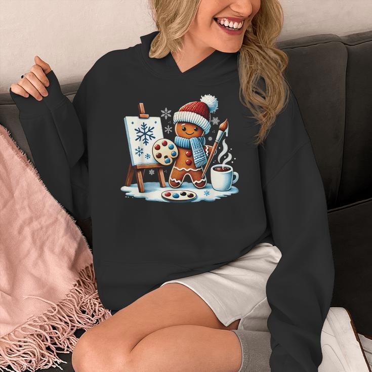 Artist Gingerbread Painter Art Teacher Student Christmas Women's Hoodie, funny design Artist Gingerbread Painter Art Teacher Student Christmas Women's Hoodie, funny design