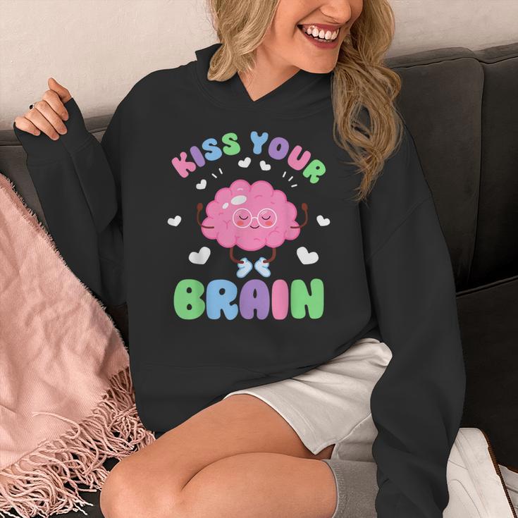 Back To School Kiss Your Brain Cute Teacher Appreciation Women's Hoodie, funny design Back To School Kiss Your Brain Cute Teacher Appreciation Women's Hoodie, funny design