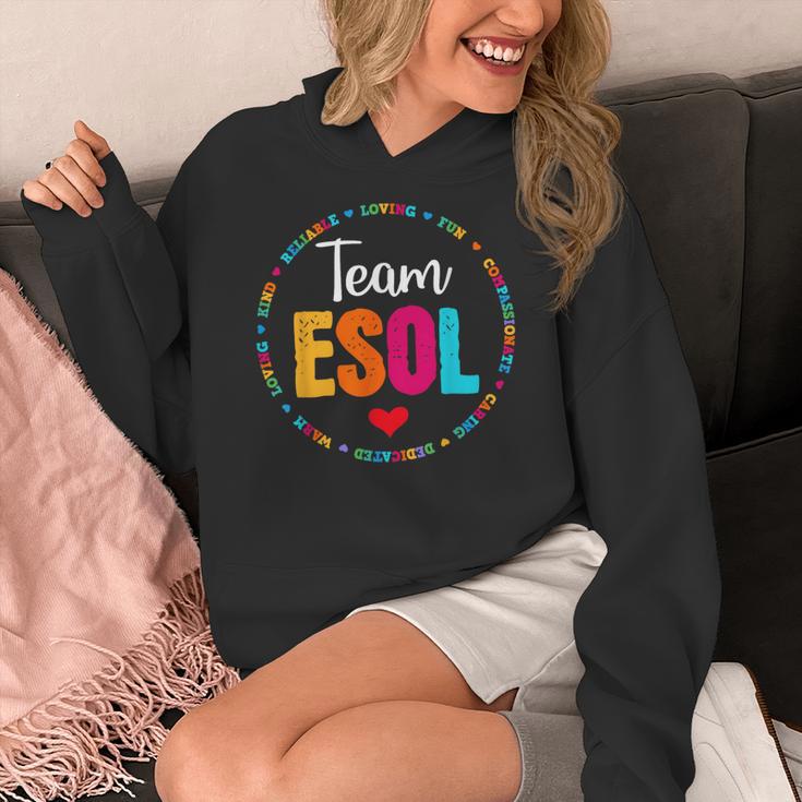 Back To School Teachers Crew Students Team ESOL Teacher Women's Hoodie, funny design Back To School Teachers Crew Students Team ESOL Teacher Women's Hoodie, funny design