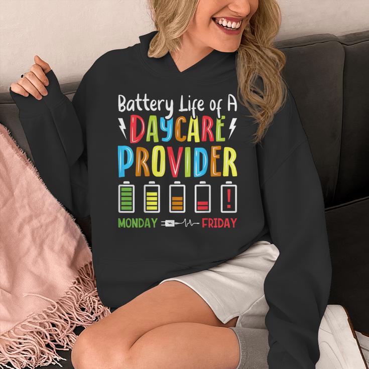 Battery Life Of Daycare Provider Childcare Teacher Women's Hoodie, funny design Battery Life Of Daycare Provider Childcare Teacher Women's Hoodie, funny design