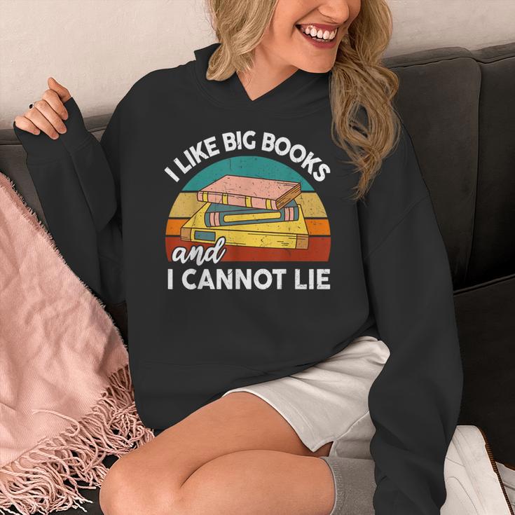 I Like Big Book Cant Lie Nerd School Librarian Teacher For Men Women Kids Women's Hoodie, funny design