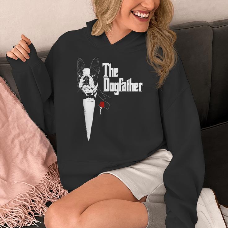 Boston Terrier Dad The DogFather Shirt Boston Terrier Women's Hoodie, Couple Gifts, Boston Terrier Dad Gifts, funny design