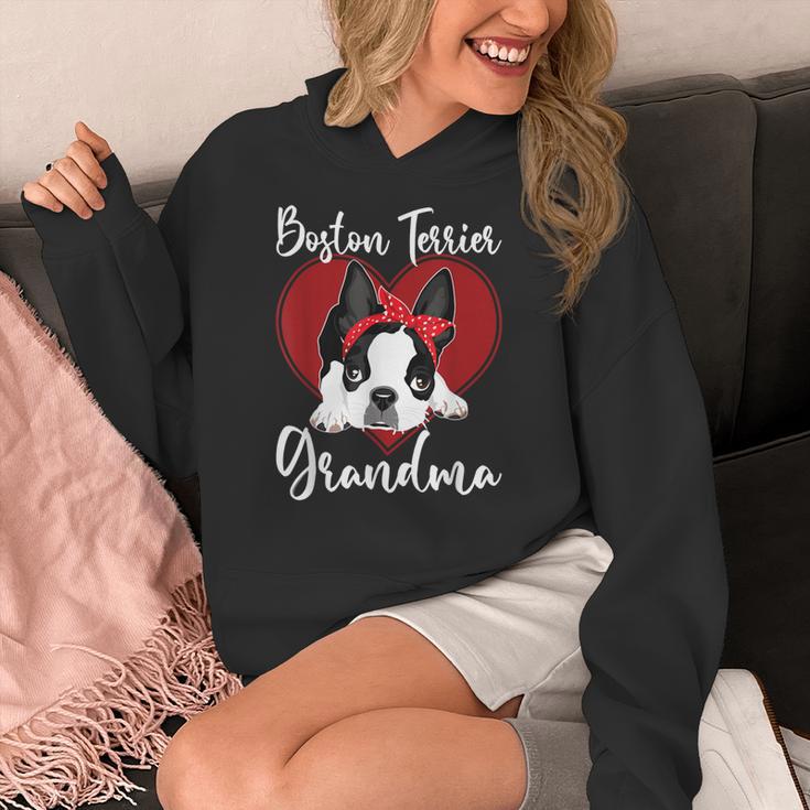 Boston Terrier Grandma Dog Owner Boston Terrier For Men Women Women's Hoodie, funny design