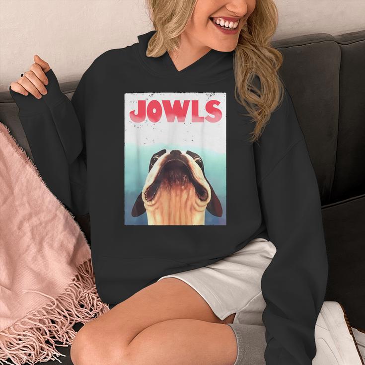 Boston Terriers Jowls Dog Mom Dog Dad Women's Hoodie, Couple Gifts, Mom Gifts, funny design