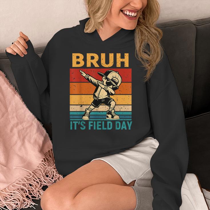 Bruh It's Field Day Teacher Happy Field Day Dabbing Boy Women's Hoodie, funny design