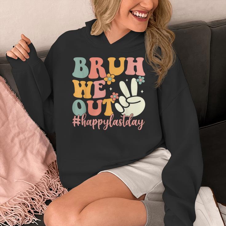 Bruh We Out Teacher Retro Last Day Of School Boys Girls Kids Women's Hoodie, funny design Bruh We Out Teacher Retro Last Day Of School Boys Girls Kids Women's Hoodie, funny design