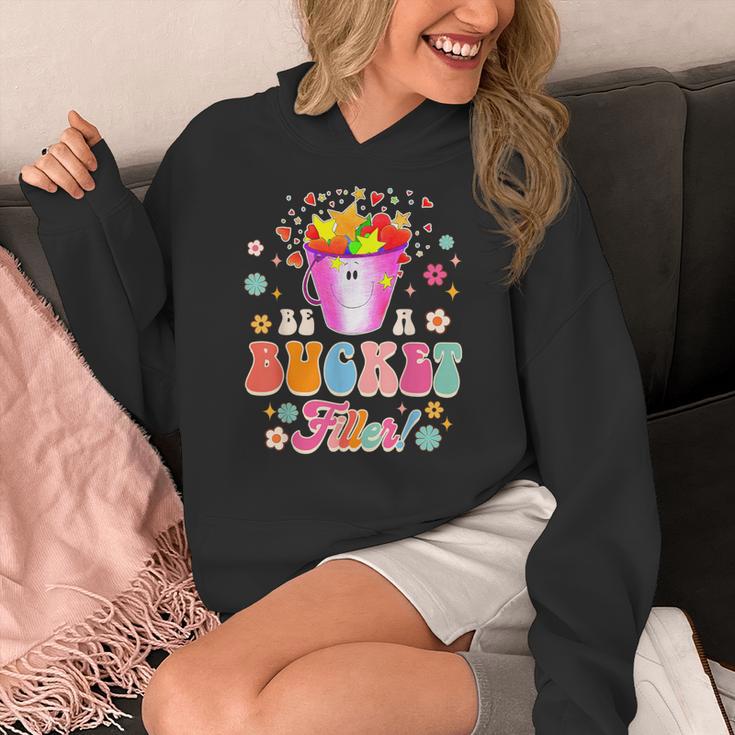 Be A Bucket Filler Teacher Teaching Groovy Back To School For Men Women Women's Hoodie, Groovy Teacher Gifts, funny design