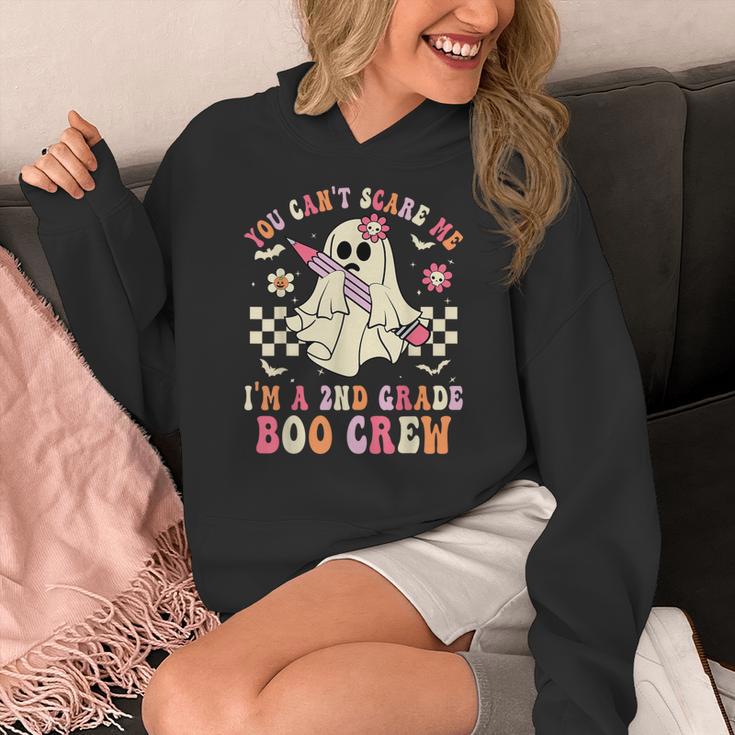 You Can't Scare Me Im A 2nd-Grade Boo Crew Teacher Halloween Women's Hoodie, funny design You Can't Scare Me Im A 2nd-Grade Boo Crew Teacher Halloween Women's Hoodie, funny design