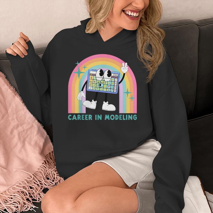 Career In Modeling AAC Teacher SLP SPED Communication Autism Women's Hoodie, funny design Career In Modeling AAC Teacher SLP SPED Communication Autism Women's Hoodie, funny design
