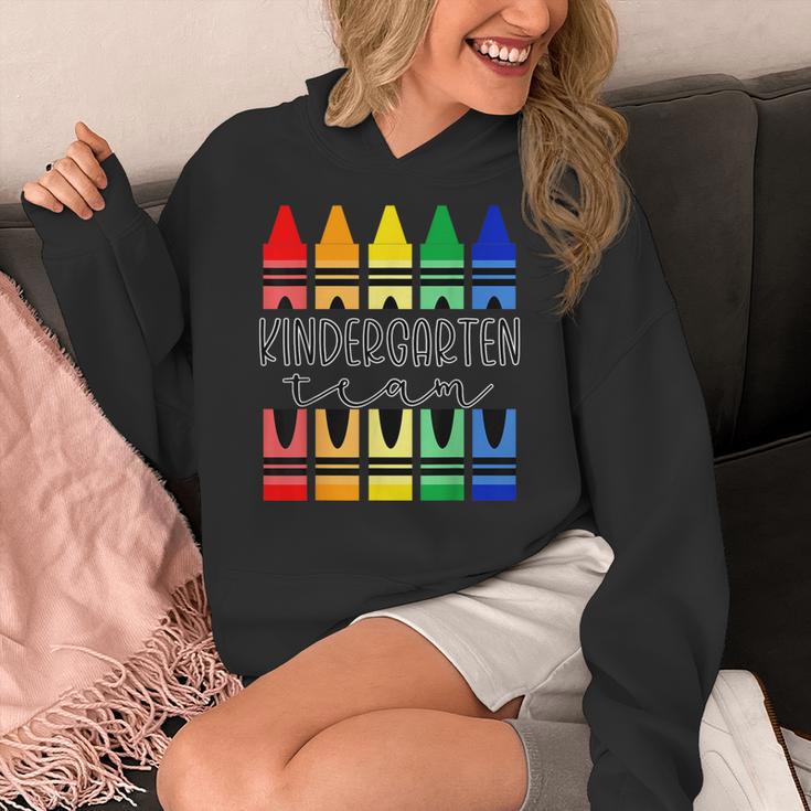Colorful Crayon Kindergarten Team Tee For Teachers Students Men Women Kids Women's Hoodie, funny design Colorful Crayon Kindergarten Team Tee For Teachers Students Men Women Kids Women's Hoodie, funny design