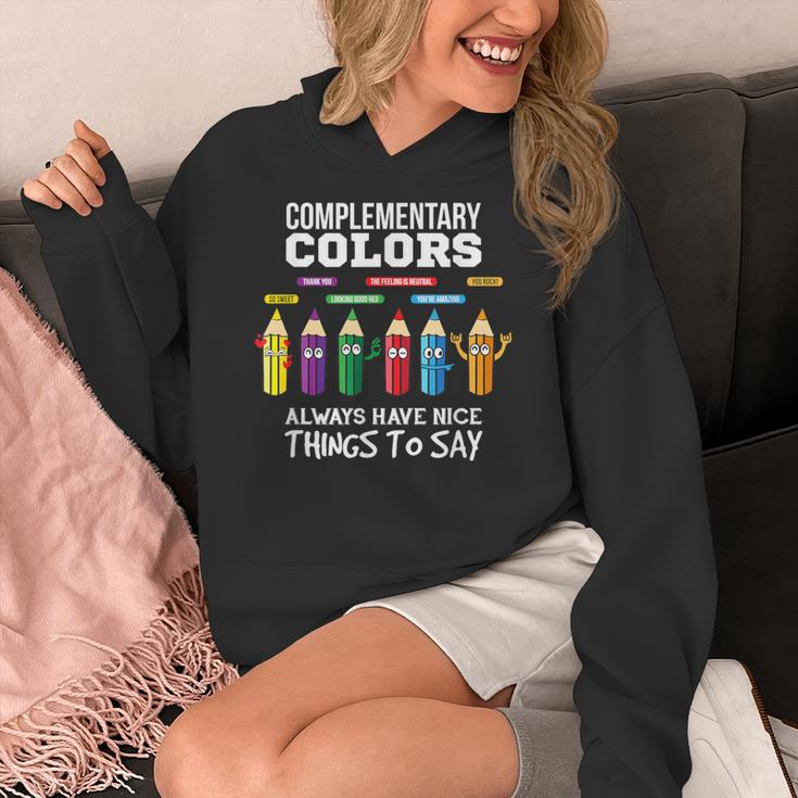 Complementary Colors Pun Artist Art Teacher T-Shirt Women's Hoodie, funny design Complementary Colors Pun Artist Art Teacher T-Shirt Women's Hoodie, funny design