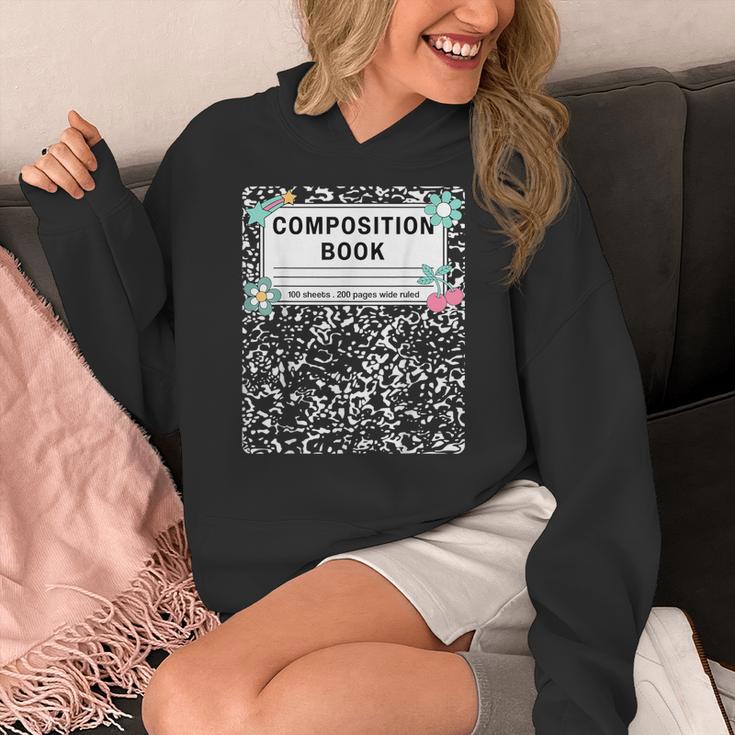 Composition Book Notebook Teachers Matching Group Halloween Women's Hoodie, funny design Composition Book Notebook Teachers Matching Group Halloween Women's Hoodie, funny design