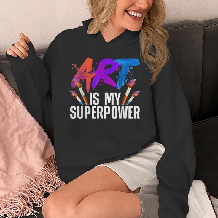 Cool Art For Men Women Art Teacher Artist Painter Superpower Women's Hoodie, funny design Cool Art For Men Women Art Teacher Artist Painter Superpower Women's Hoodie, funny design