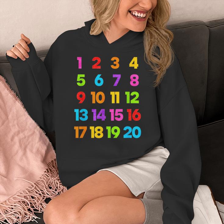 Counting 1-10 Learn To Count Number School Kids Teacher Women's Hoodie, funny design