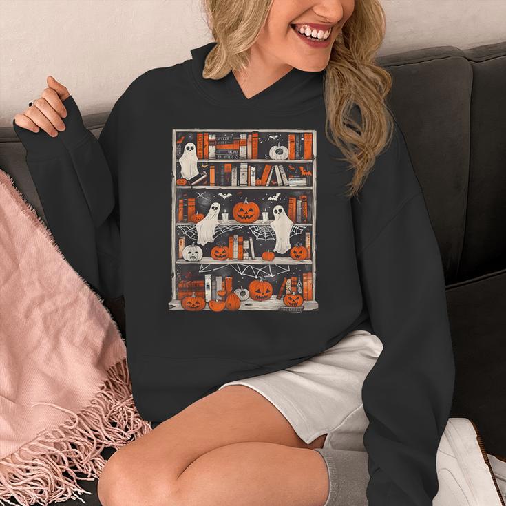 Cute Ghost Book Reading Books Lover Spooky Teacher Halloween Women's Hoodie, funny design Cute Ghost Book Reading Books Lover Spooky Teacher Halloween Women's Hoodie, funny design