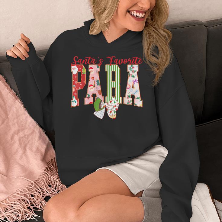 Cute Santas Favorite Para Christmas Paraprofessional Teacher Women's Hoodie, funny design Cute Santas Favorite Para Christmas Paraprofessional Teacher Women's Hoodie, funny design
