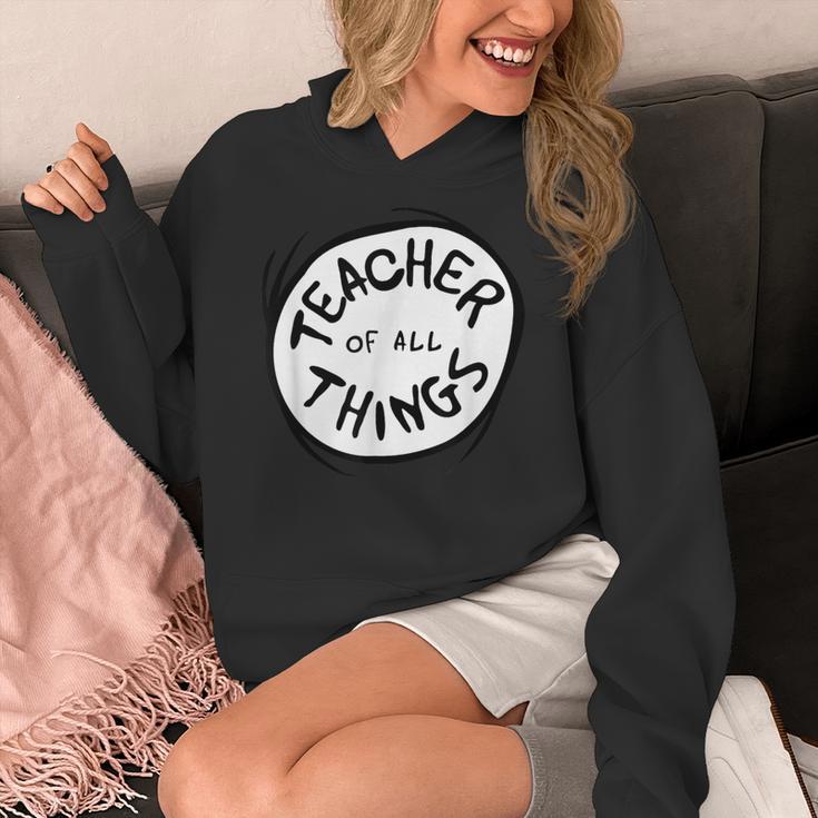 Dr Seuss Teacher Of All Things Red Emblem Women's Hoodie, funny design