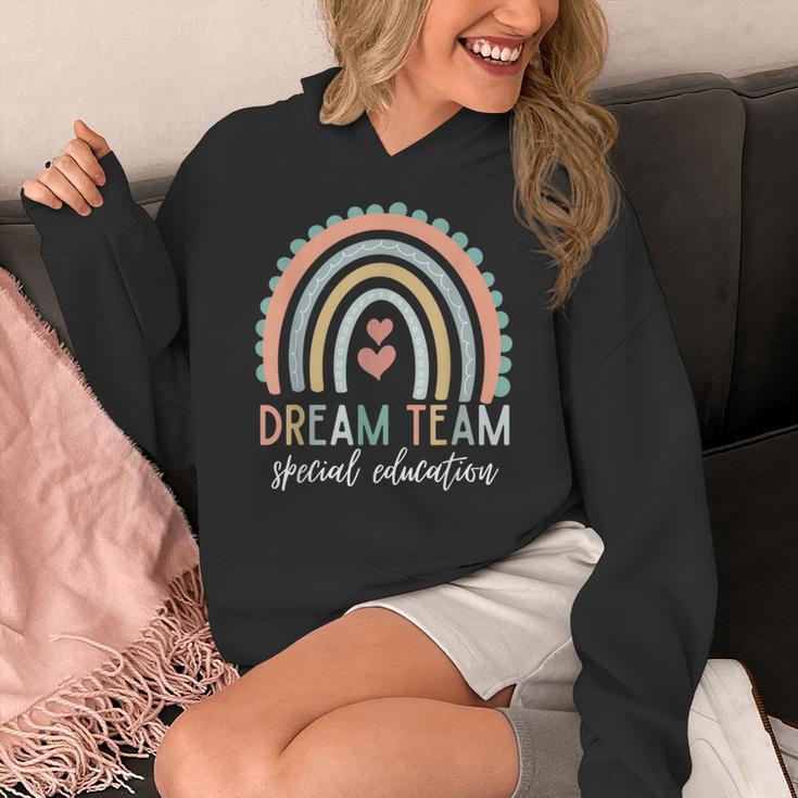 Dream Team Special Education Teacher ED SPED Squad Rainbow Women's Hoodie, funny design Dream Team Special Education Teacher ED SPED Squad Rainbow Women's Hoodie, funny design