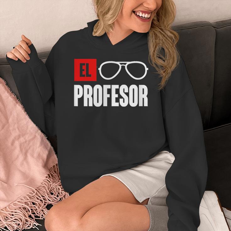 El Professor Money Costume Profesor Glasses Men Teacher Gift Women's Hoodie, funny design El Professor Money Costume Profesor Glasses Men Teacher Gift Women's Hoodie, funny design