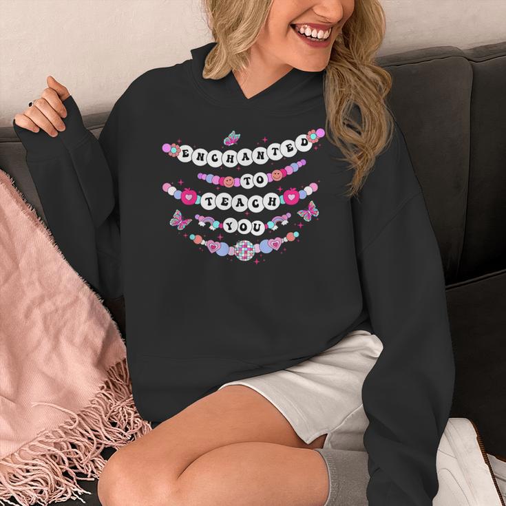 Enchanted To Teach You Bracelet Teacher Back To School Women's Hoodie, funny design Enchanted To Teach You Bracelet Teacher Back To School Women's Hoodie, funny design