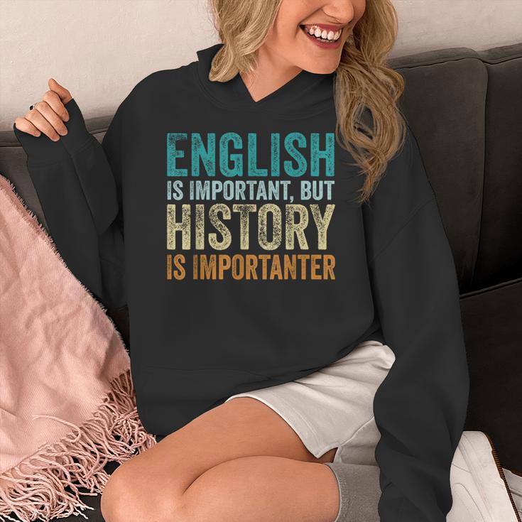 English Is Important But History Is Importanter Teacher Women's Hoodie, History Teacher Gifts, English Teacher Gifts, funny design English Is Important But History Is Importanter Teacher Women's Hoodie, History Teacher Gifts, English Teacher Gifts, funny design