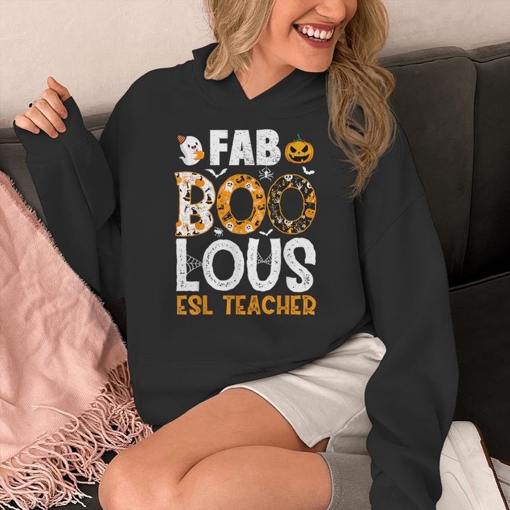Faboolous ESL ESOL Teacher Spooky Teacher Halloween Costume For Men Women Women's Hoodie, Esl Teacher Gifts, funny design