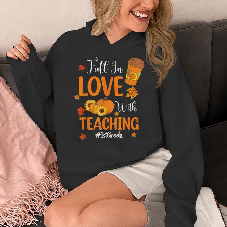 Fall In Love With Teaching 1st Grade Teacher Thanksgiving For Men Women Girls Kids Women's Hoodie, funny design Fall In Love With Teaching 1st Grade Teacher Thanksgiving For Men Women Girls Kids Women's Hoodie, funny design