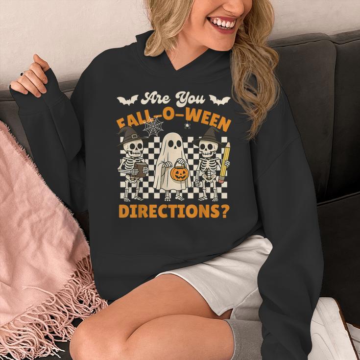 Are You Fall o Ween Directions Halloween Skeleton Teacher Women's Hoodie, funny design Are You Fall o Ween Directions Halloween Skeleton Teacher Women's Hoodie, funny design
