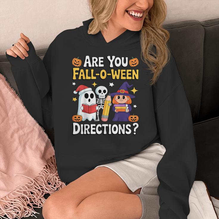Are You Fall O Ween Directions Halloween Teacher Ghost Women's Hoodie, funny design Are You Fall O Ween Directions Halloween Teacher Ghost Women's Hoodie, funny design