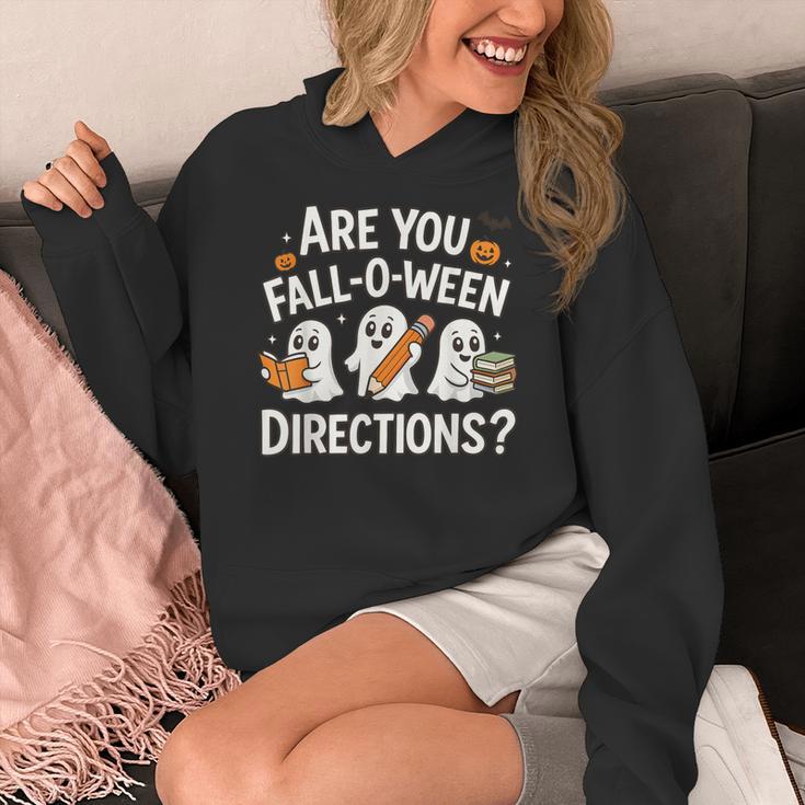 Are You Fall O Ween Directions Halloween Teacher Ghosts Women's Hoodie, funny design Are You Fall O Ween Directions Halloween Teacher Ghosts Women's Hoodie, funny design
