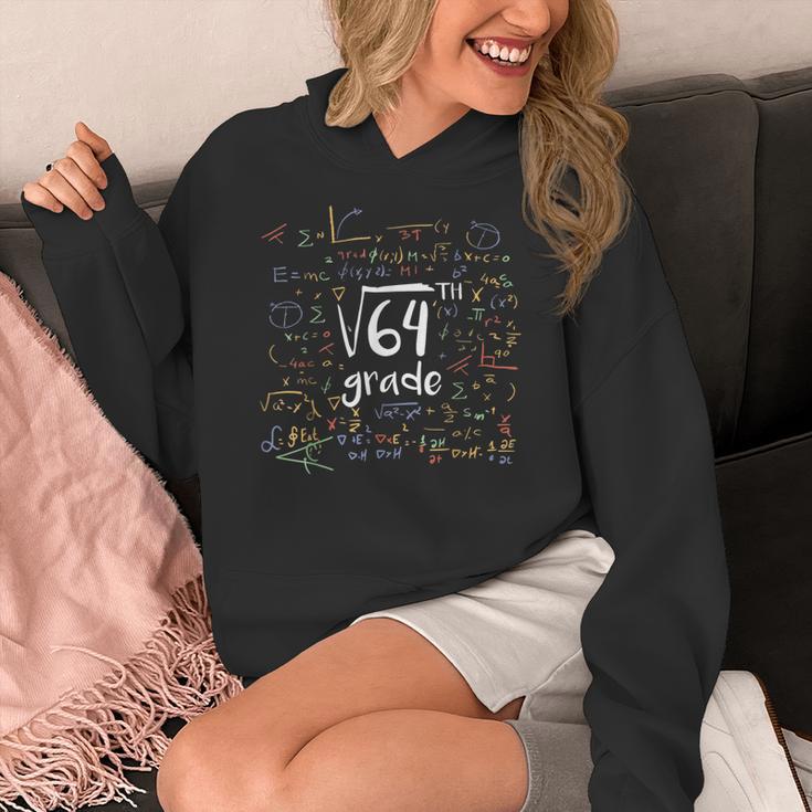 First Day Of School 8th Grade Square Root Of 64 Math Teacher Women's Hoodie, First Grade Teacher Gifts, funny design First Day Of School 8th Grade Square Root Of 64 Math Teacher Women's Hoodie, First Grade Teacher Gifts, funny design
