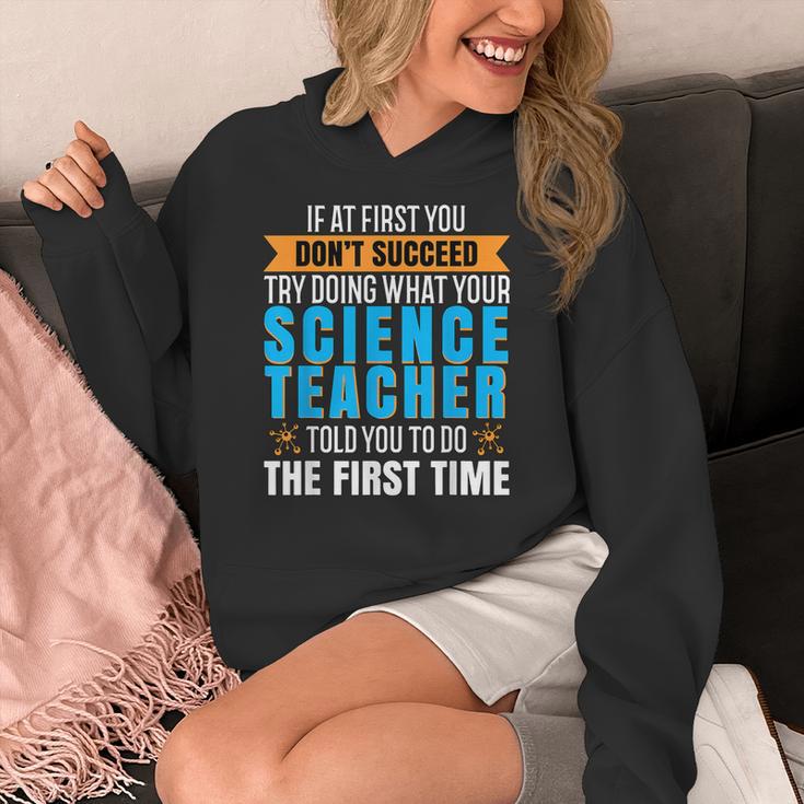 If At First You Don't Succeed Try Doing What Science Teacher Women's Hoodie, Science Teacher Gifts, funny design If At First You Don't Succeed Try Doing What Science Teacher Women's Hoodie, Science Teacher Gifts, funny design