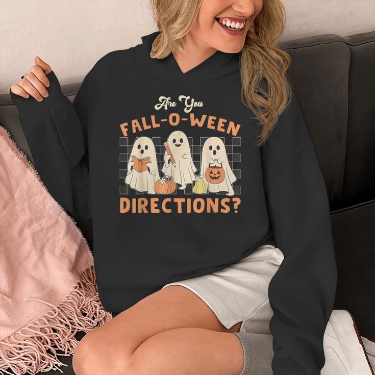 Ghost Are You Fall-O-Ween Directions Teacher Halloween Women's Hoodie, funny design Ghost Are You Fall-O-Ween Directions Teacher Halloween Women's Hoodie, funny design