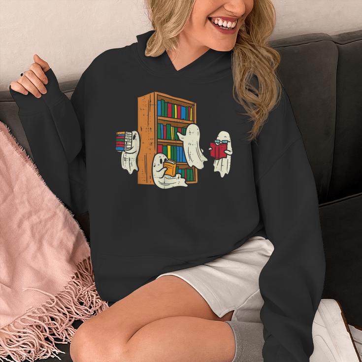 Ghosts Reading Books Teacher Halloween Librarian Boooks Women's Hoodie, funny design Ghosts Reading Books Teacher Halloween Librarian Boooks Women's Hoodie, funny design