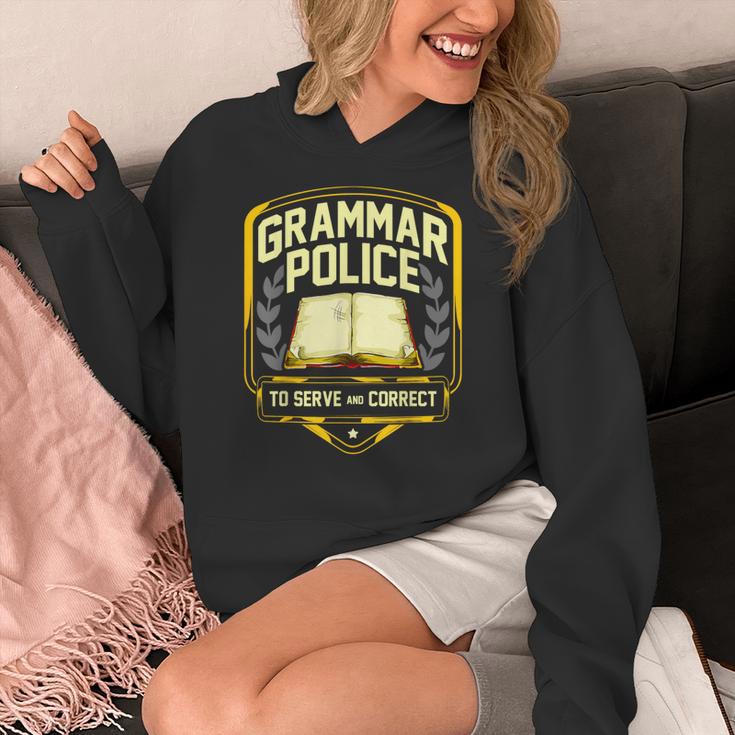 Grammar Police To Serve And Correct English Teacher Women's Hoodie, English Teacher Gifts, funny design Grammar Police To Serve And Correct English Teacher Women's Hoodie, English Teacher Gifts, funny design