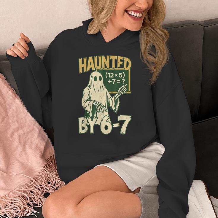 Halloween Costume Haunted By 67 Ghost Math Teacher Professor Women's Hoodie, funny design Halloween Costume Haunted By 67 Ghost Math Teacher Professor Women's Hoodie, funny design