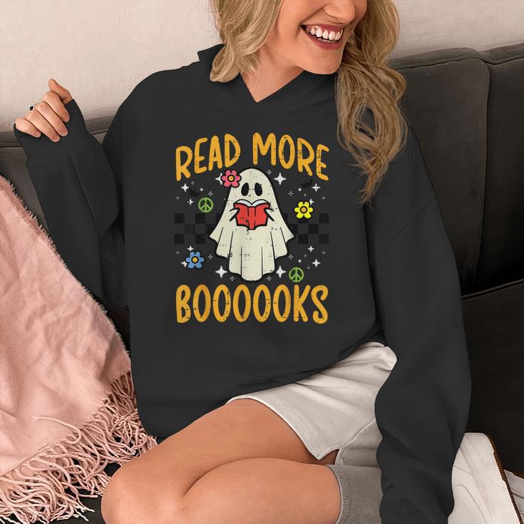 Halloween Read More Books Retro Costume Teacher Women Girls Women's Hoodie, funny design