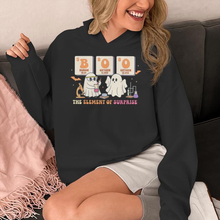 Halloween Science Teacher Boo Ghost The Element Of Surprise Women's Hoodie, Science Teacher Gifts, funny design Halloween Science Teacher Boo Ghost The Element Of Surprise Women's Hoodie, Science Teacher Gifts, funny design