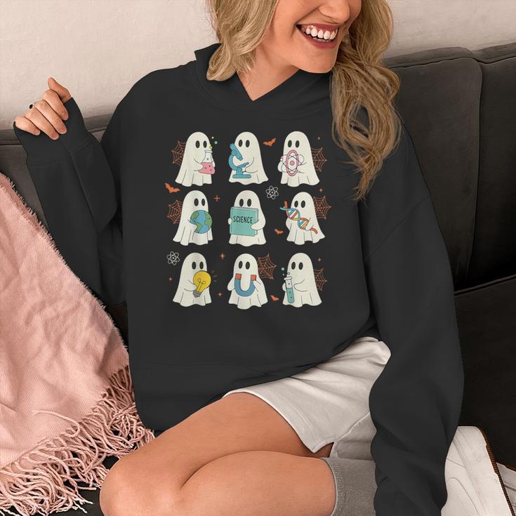 Halloween Science Teacher Student Ghost Laboratory Men Women Women's Hoodie, Science Teacher Gifts, funny design