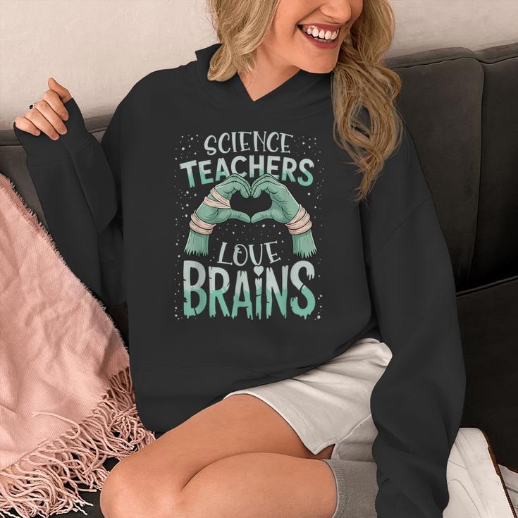 Halloween Teacher Tshirts Science Teachers Love Brains Women's Hoodie, Science Teacher Gifts, funny design