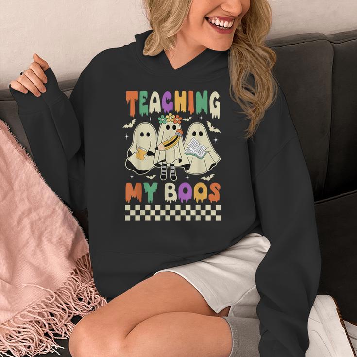 Halloween Teaching My Boos Cute Ghost Teacher Life Costume Women's Hoodie, funny design Halloween Teaching My Boos Cute Ghost Teacher Life Costume Women's Hoodie, funny design
