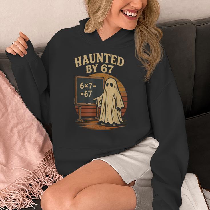 Haunted By 67 Ghost Math Joke Student Halloween Nerd Teacher Women's Hoodie, funny design Haunted By 67 Ghost Math Joke Student Halloween Nerd Teacher Women's Hoodie, funny design