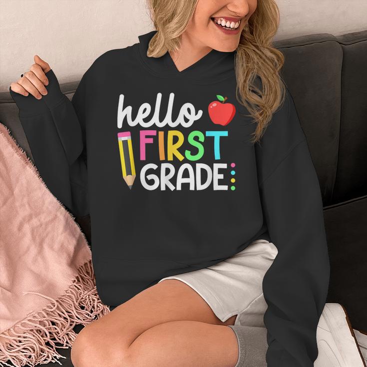 Hello First Grade Team 1st Grade Back To School Teacher Kids Women's Hoodie, First Grade Teacher Gifts, funny design Hello First Grade Team 1st Grade Back To School Teacher Kids Women's Hoodie, First Grade Teacher Gifts, funny design