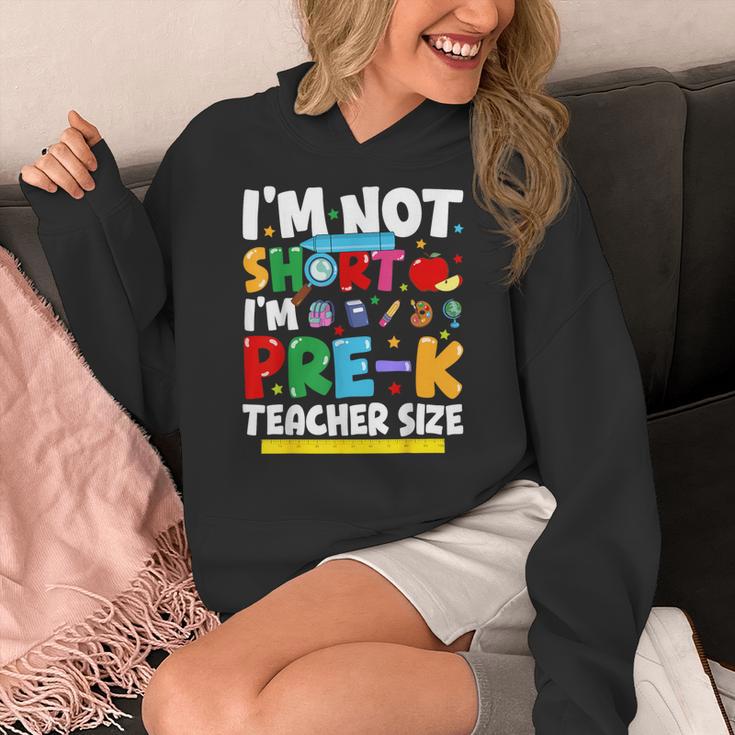 I'm Not Short I'm Pre-K Teacher Size Back To School Teacher Women's Hoodie, funny design I'm Not Short I'm Pre-K Teacher Size Back To School Teacher Women's Hoodie, funny design