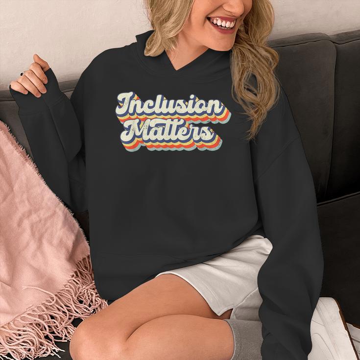 Inclusion Matters Special Education Sped Teacher Vintage Women's Hoodie, funny design Inclusion Matters Special Education Sped Teacher Vintage Women's Hoodie, funny design